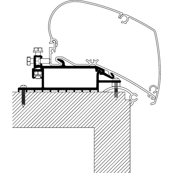 Rooftop-Adapter für Omnistor- Markisen Serie 6