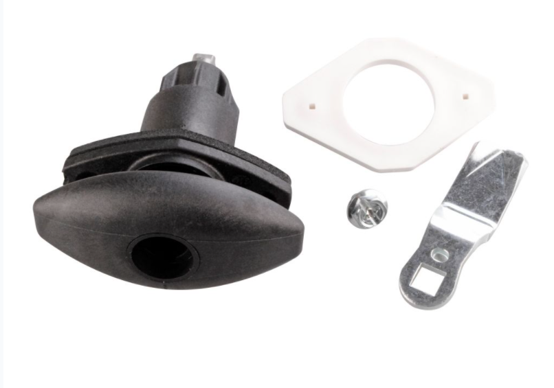 Kompressionsverschluss Ellipse klein STS, Drehspannverschluss, schwarz