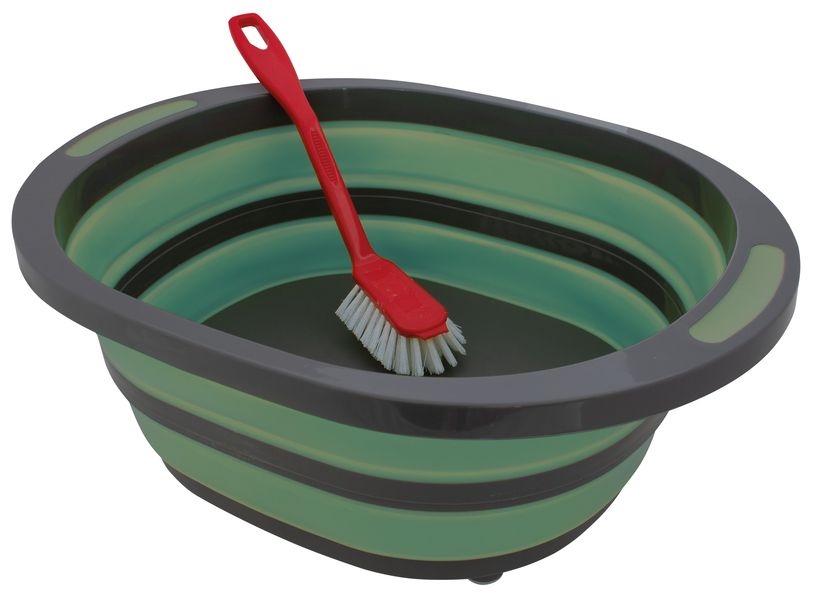 Ovale Waschschüssel mit Wasserablauf