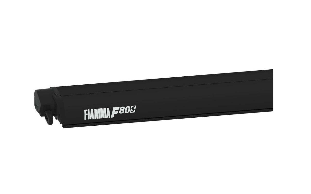 Markisen-Set F80s 320cm Ducato Gehäuse schwarz Tuch grau