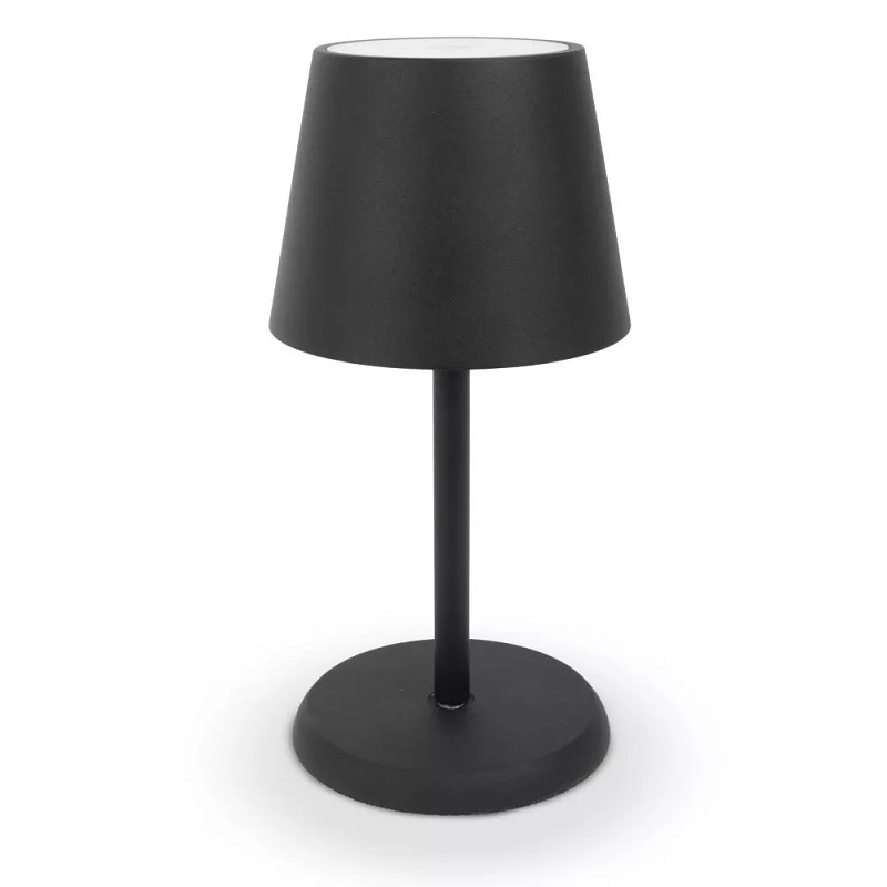 wiederaufladbare Tischlampe Lucien schwarz