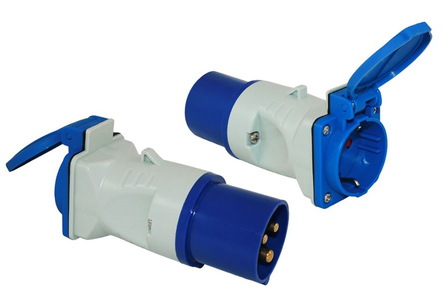 Adapter CEE-Stecker-Schukokupplung
