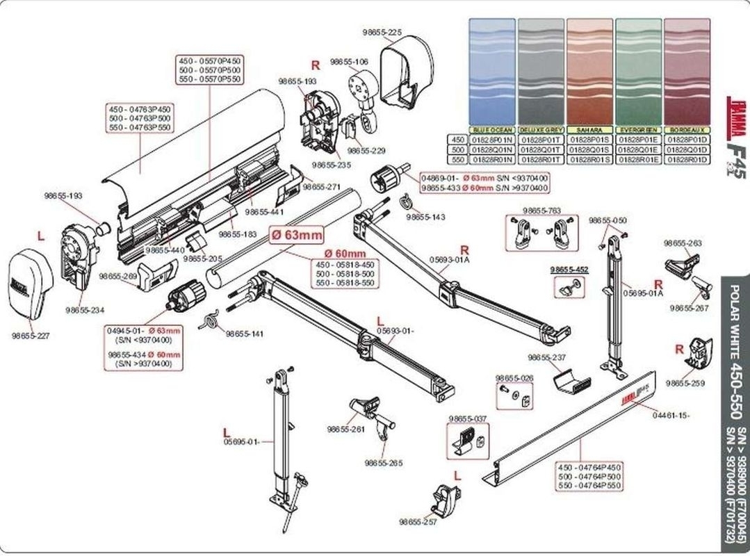 Endanschlagvorrichtung F45 / F65 Ø 63 mm