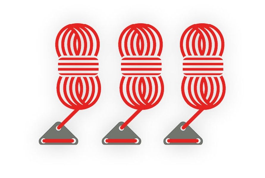 Abspannleine 3 Stück