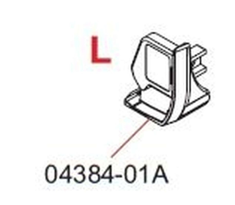 Frontblendenverschluss F45i (links) - weiß