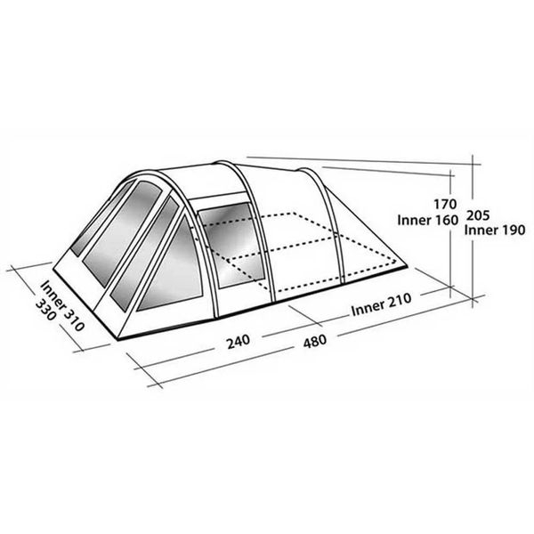 Campingzelt Tempest 500 -Ausstellungsstück-