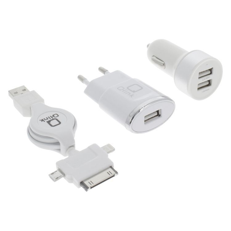 Q-Link Steckerset für den 230 V und 12V-Betrieb
