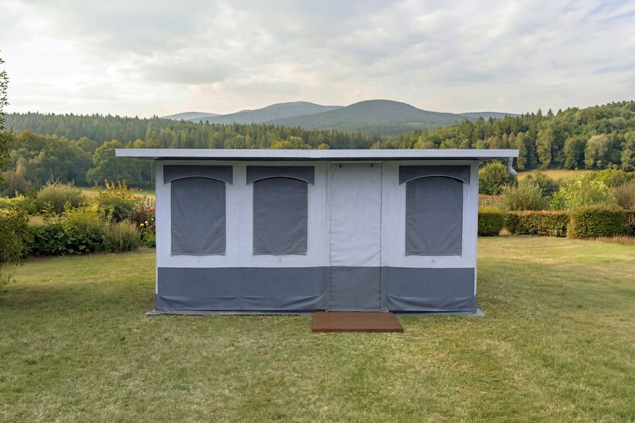 Freistehendes Dauerstandzelt Egeskov Sondermodell 450 x 300 cm