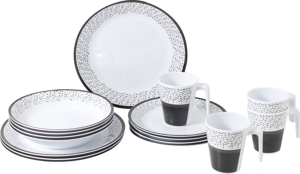 Geschirrset Melamine Pralin 16 tlg.