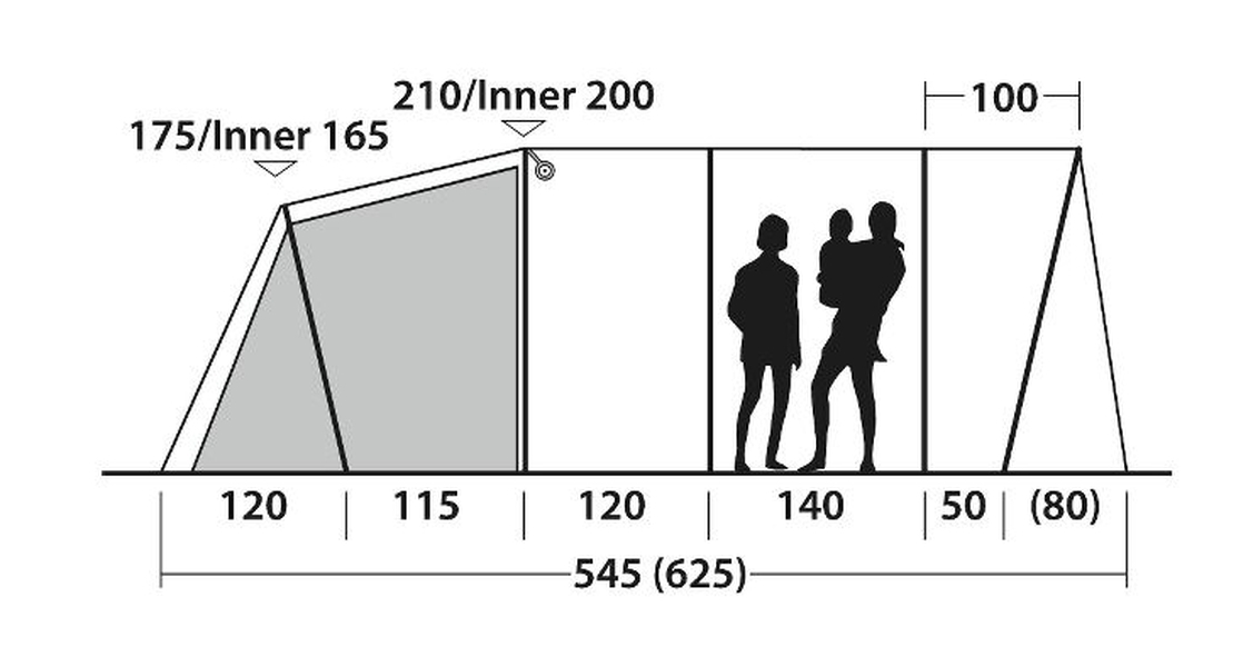 5 Personen Tunnelzelt Denver 5