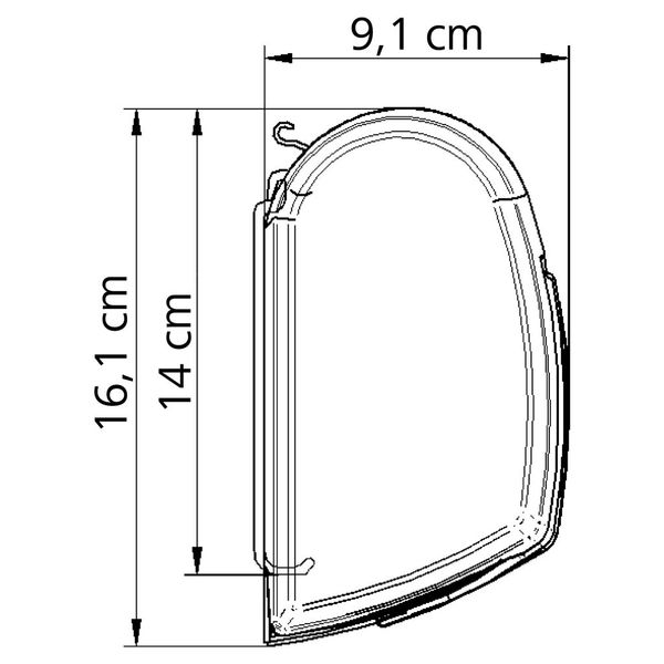 Thule Omnistor-Markise 5200, 3,5 x 2,5 m, Gehäuse anthrazit, Mystic-Grau