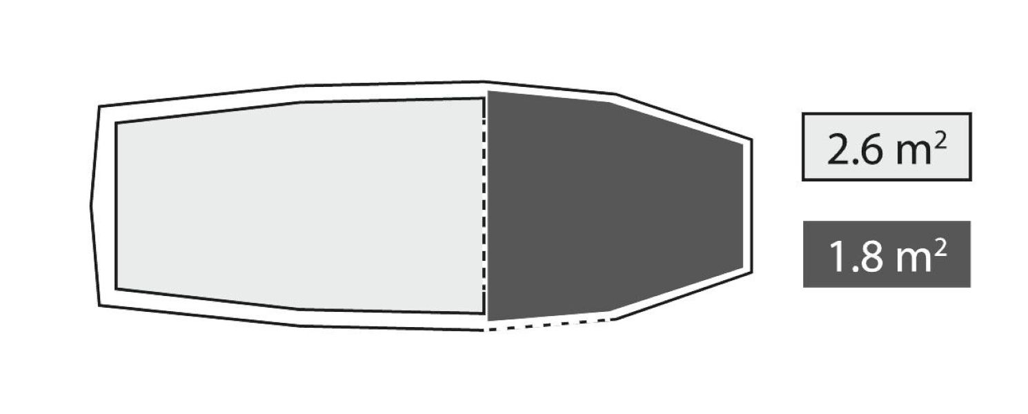 2 Personen Tunnelzelt Voyager 2 Exp