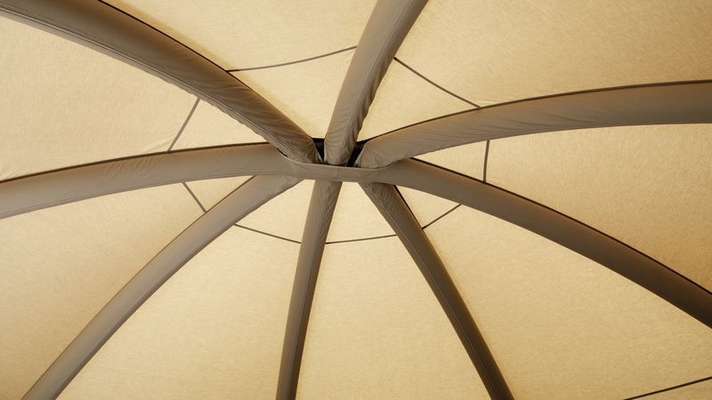 Field Yurt für 8 Personen MUSTER - Polyester mit Stahl-Gestänge