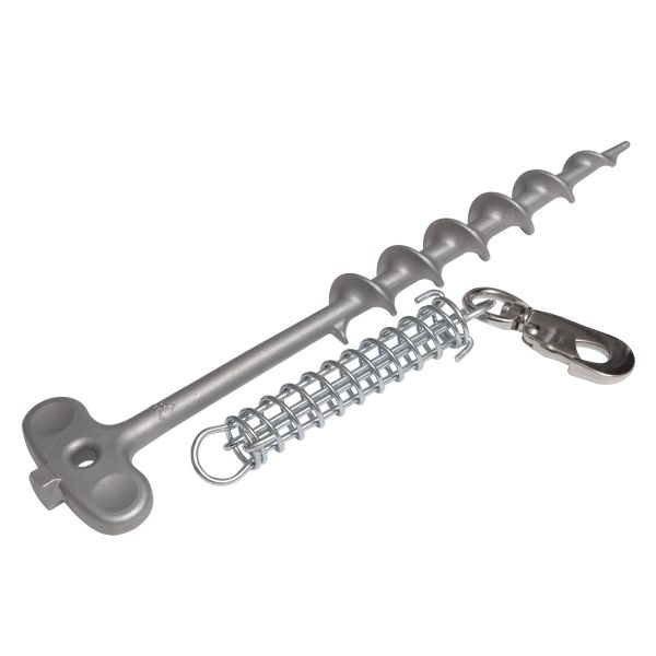 Hundehering – Bodenanker für Haustiere Edelstahl, Länge 34 cm