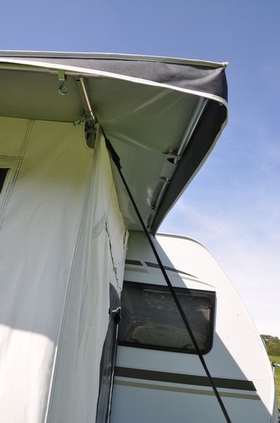 Dauerstand Teilzelt Friesland 300x240cm Einzug links