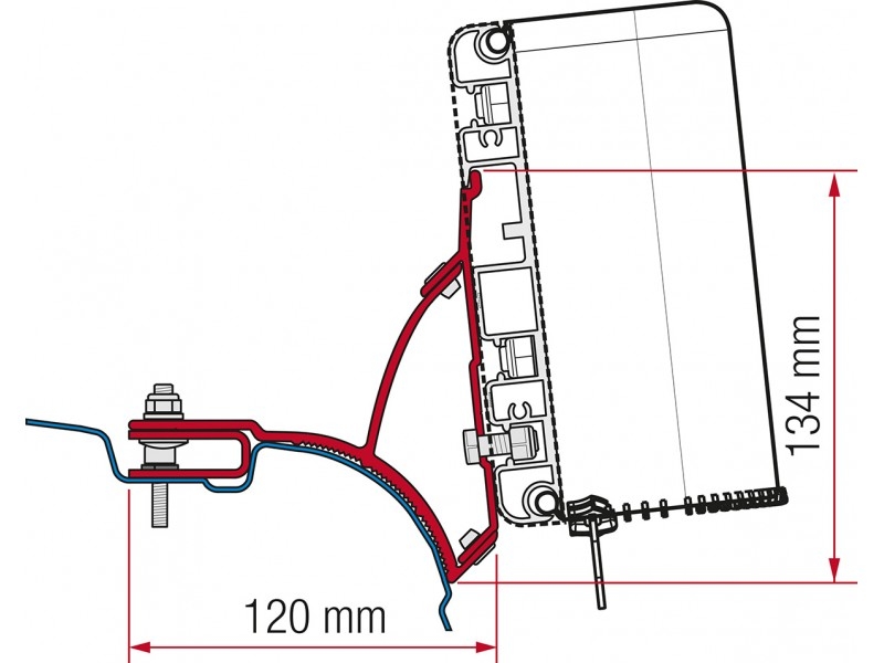 Adapter Kit VW T5 Transporter/Multivan für Compass