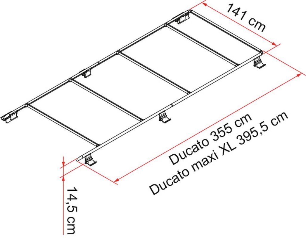 Dachreling Roof Rail Ducato für Ducato ab Bj. 2006