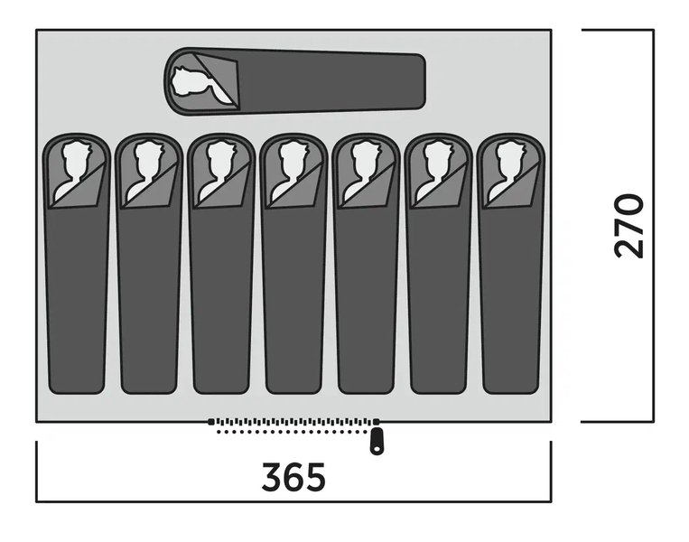 8 Personen Kabinenzelt Orsa Cabin