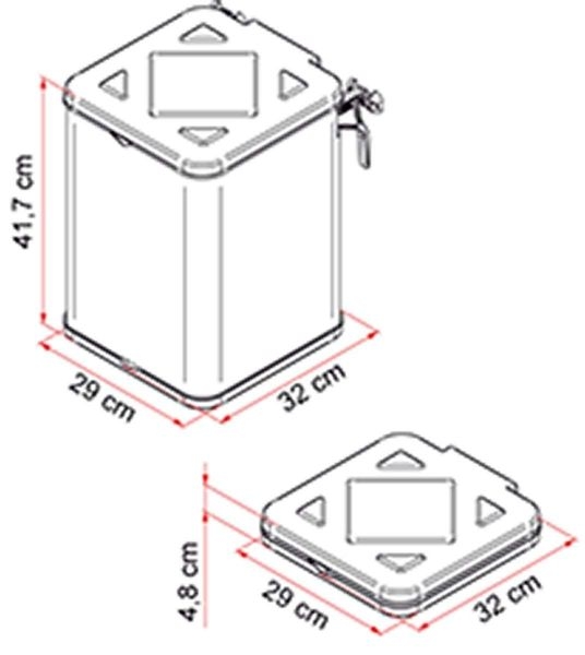 Mülleimer Pack Waste Mülleimer für 35 Liter Mülltüten