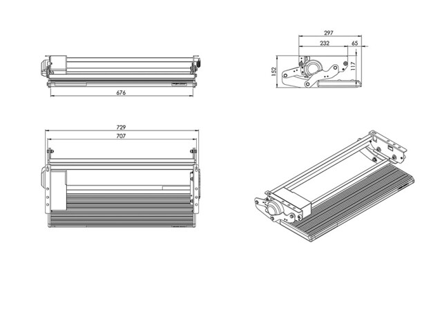 Trittstufe Lippert mit Schwingbewegung für Reisemobile