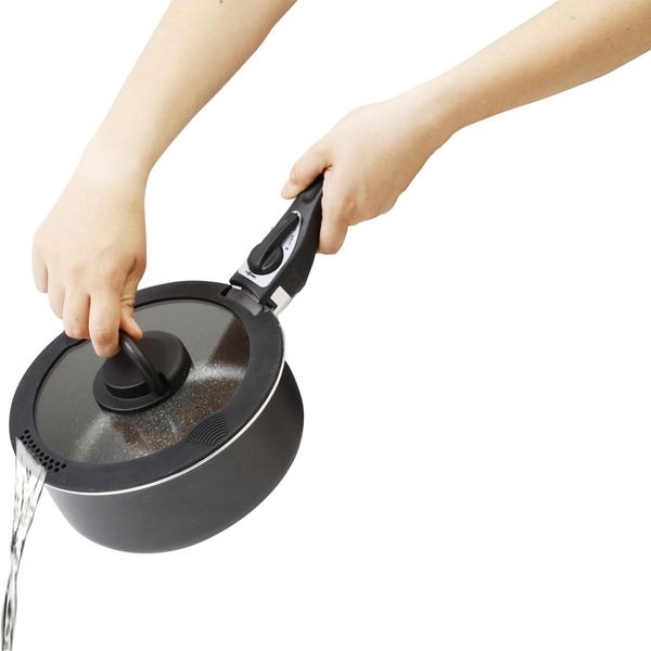 Glasdeckel mit Silikonrand Covery Ø 20 cm