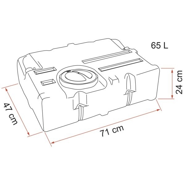 Frischwassertank 65 Liter