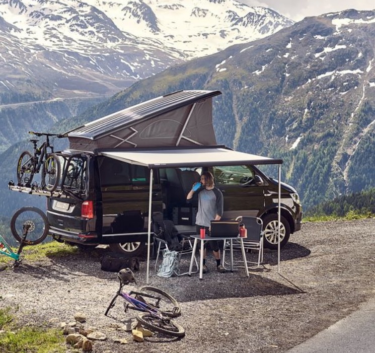 Markise Thule 4200, 2,6 x 2,5 m, Gehäuse eloxiert, Mystic-Grau