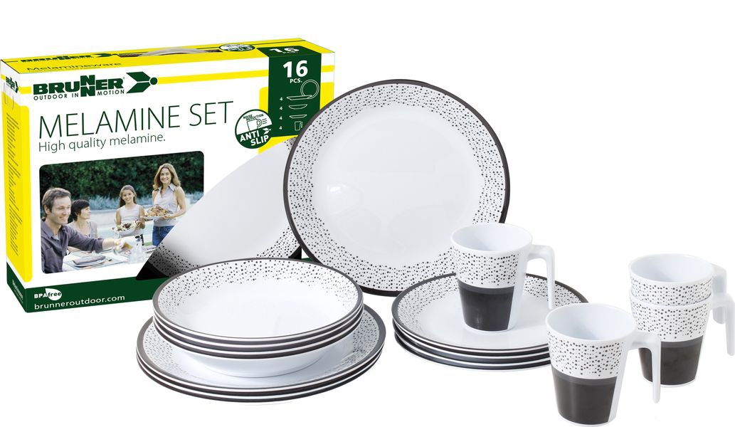 Geschirrset Melamine Pralin 16 tlg.