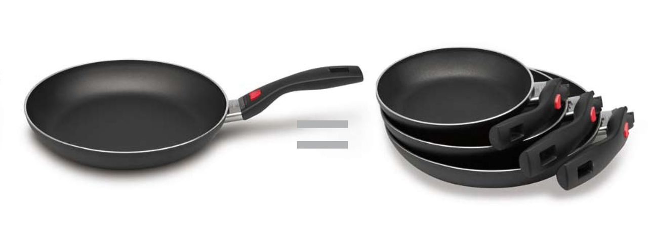 BALLARINI Click & Cook Kochserie Pfanne M, Größe: 24 cm