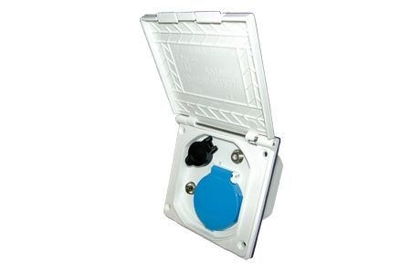 Außensteckdose-Schuko-Steckdose 230V -weiß