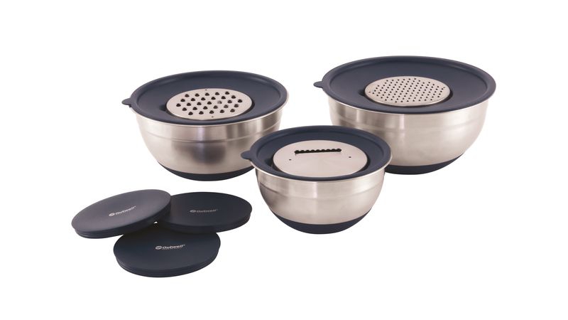 Outwell Chef Schüssel-Set mit Deckeln und Reiben