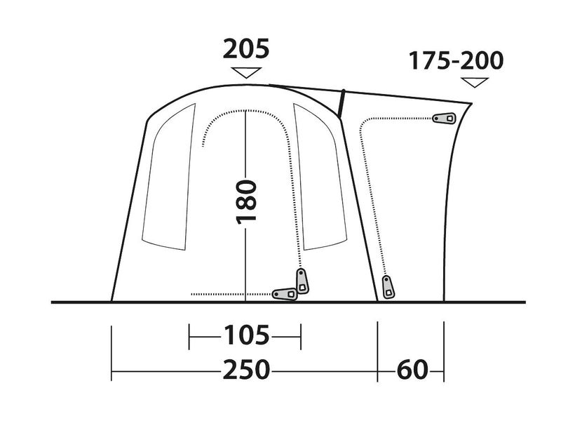 Busvorzelt Daytona Air inkl. Teppich und Unterlage