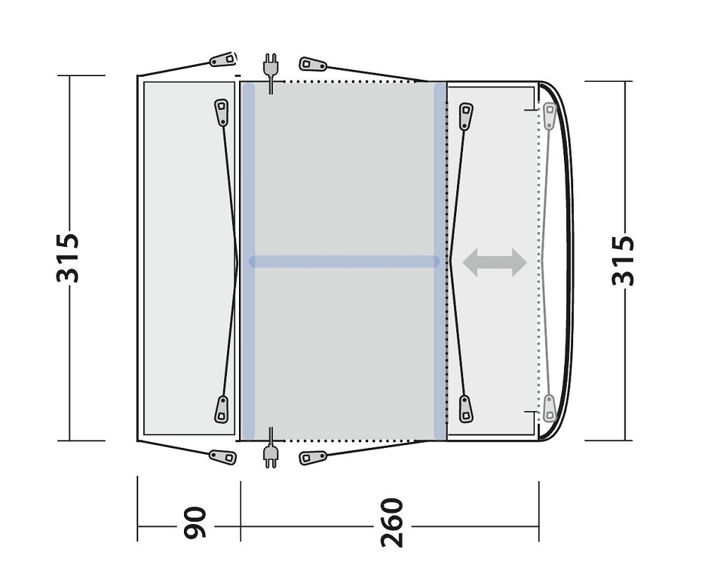 Outwell Buszelt Maryville 260SA Flex - Ausstellungsstück