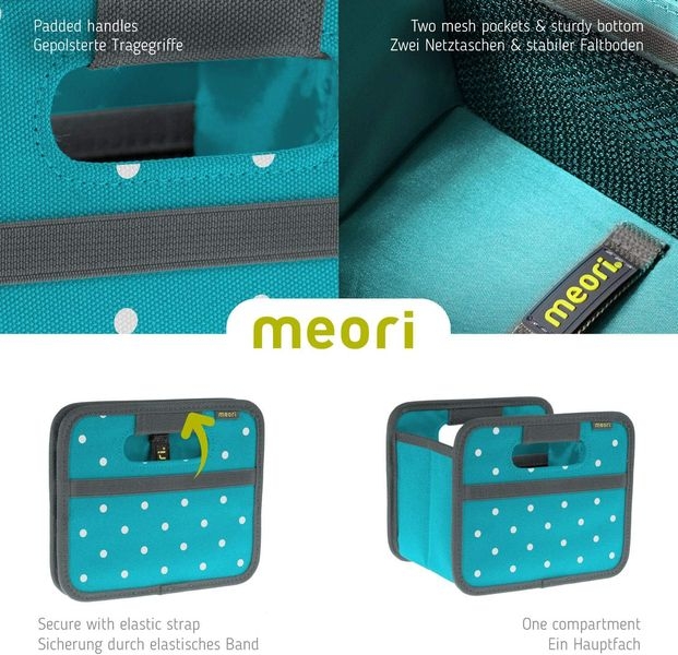 Faltbox Mini Azur Blau Punkte