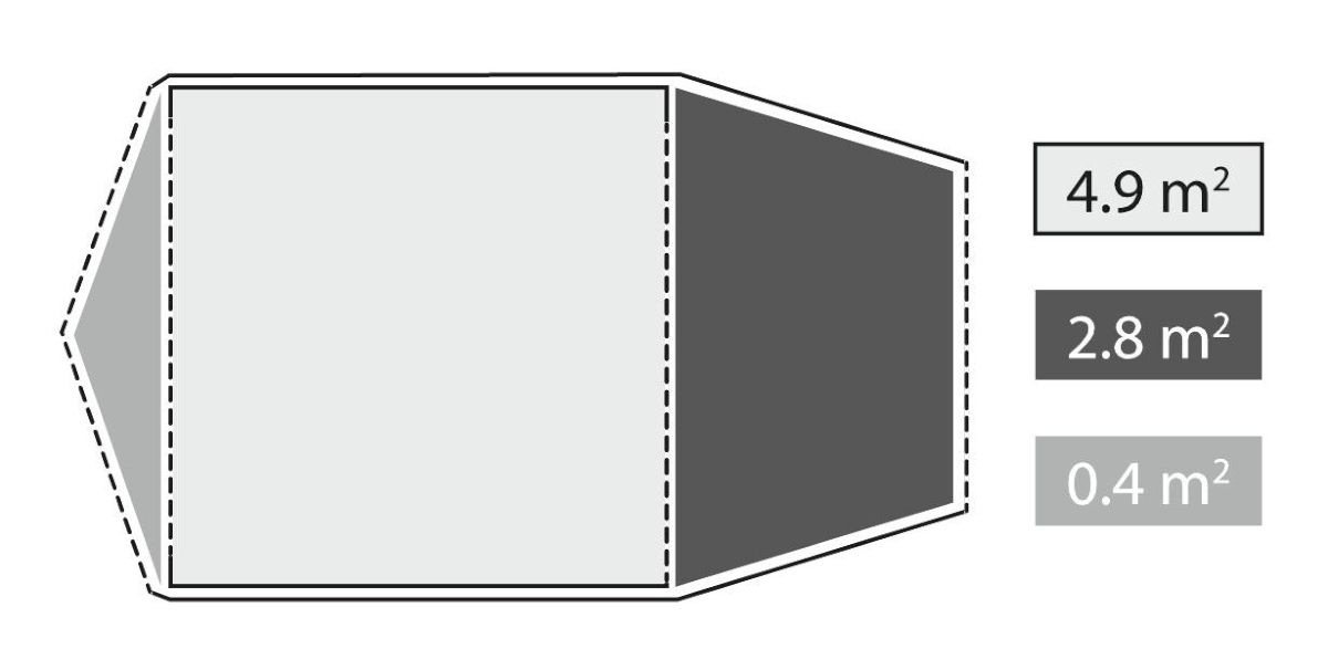 4 Personen Kuppelzelt Lago Flex 4