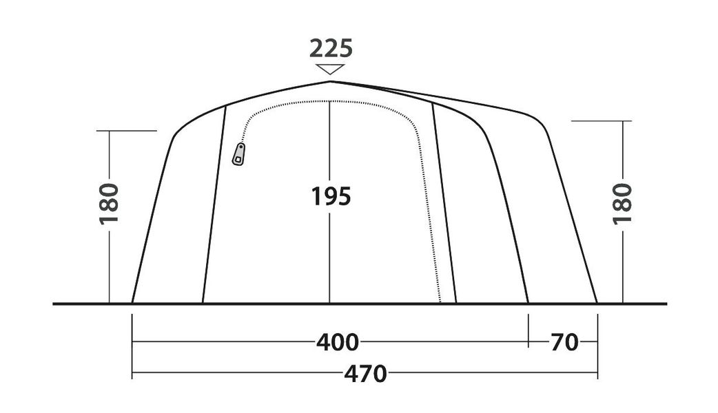 6 Personen Tunnelzelt Montana 6 Air