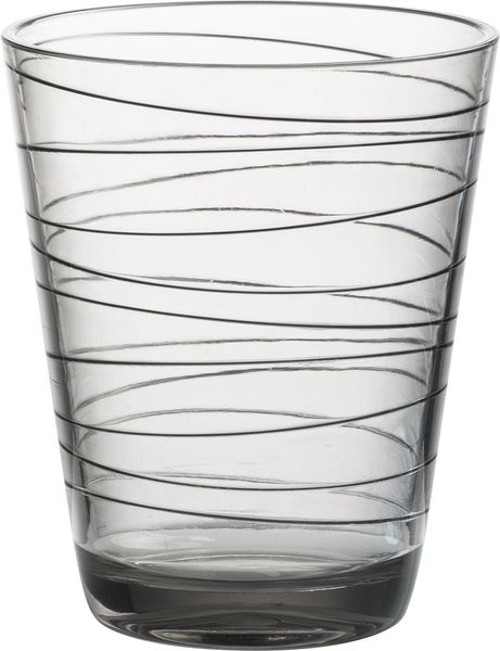 Trinkglas Onda grau