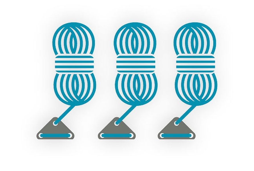 Abspannleine 3 Stück