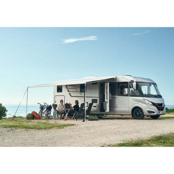 Omnistor Wandmarkise 8000 mit 275cm Auszug, Länge 450cm Kastenfarbe weiß -II. Wahl-