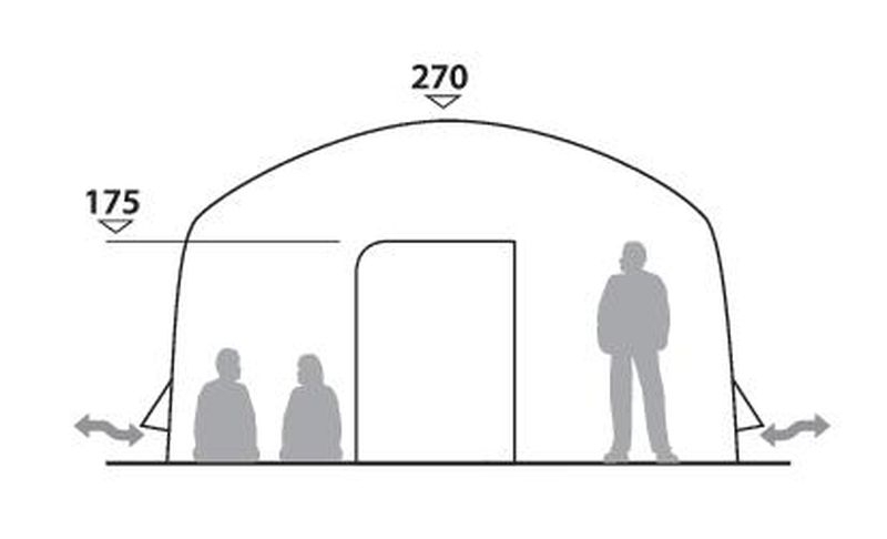 Field Yurt für 8 Personen MUSTER - Polyester mit Stahl-Gestänge
