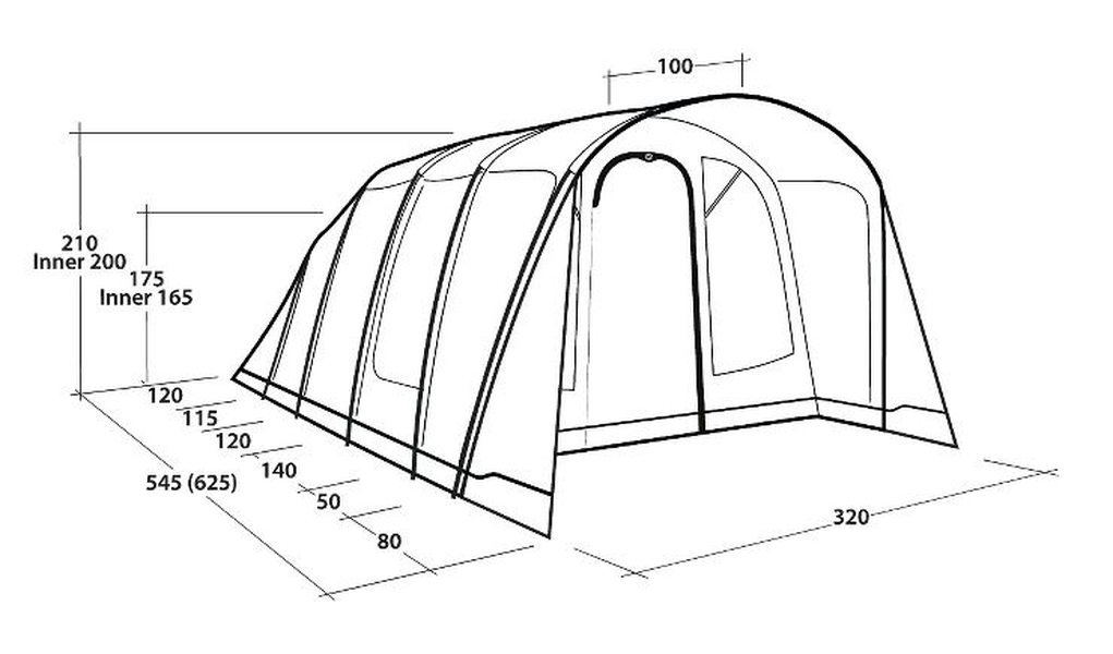 5 Personen Tunnelzelt Denver 5