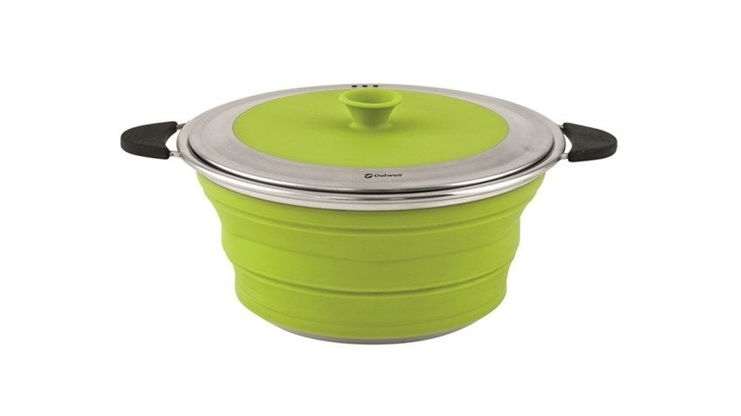Collaps Topf mit Deckel 4.5L Lime Green