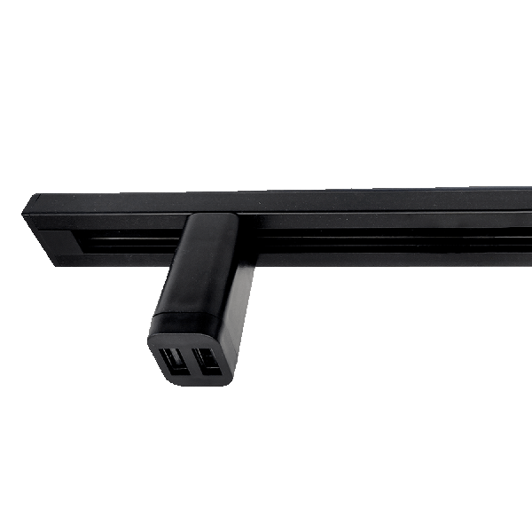 Lanciano Doppel-USB-A Steckdose, schwarz