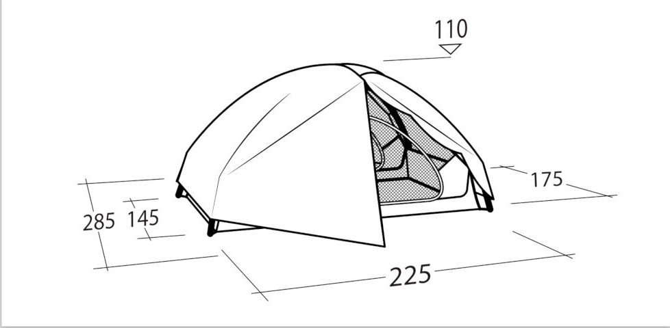3 Personen leichtgewicht Kuppelzelt Seeker 3 LW