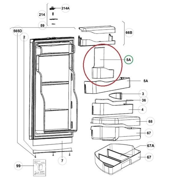 Etagere mitte papyrusweiss für RM7390