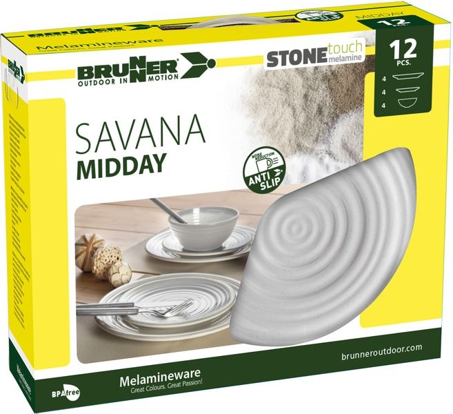 Geschirrset Midday Savana 12-teilig