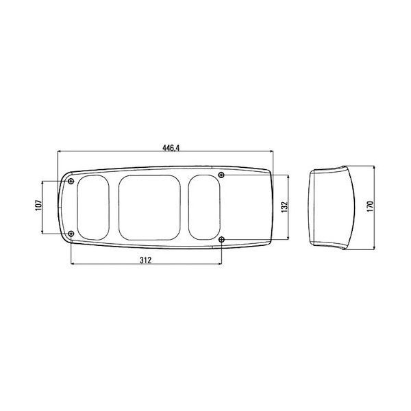Heckleuchte Caraluna I - Reisemobile links 12V