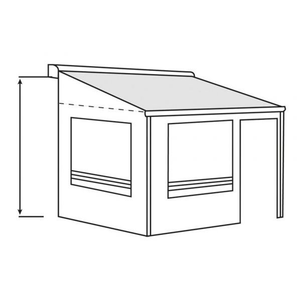 Vorderteil Residence G3 für Markisenlänge 3,75 m - Ausführung Fiat Ducato H2 -