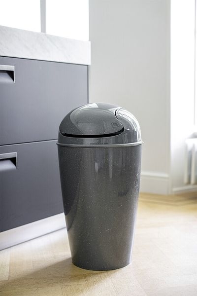 Schwingdeckeleimer 30 l ash grey