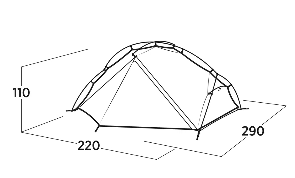 3 Personen Kuppelzelt Rago 3